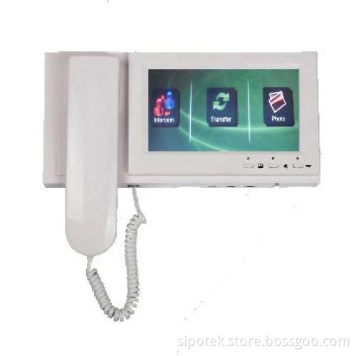 Video Door Phone Monitor with 7-inch Touch Screen Monitor